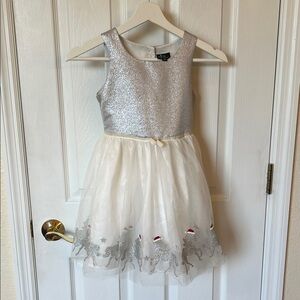 Christmas Dress with sparkly unicorns